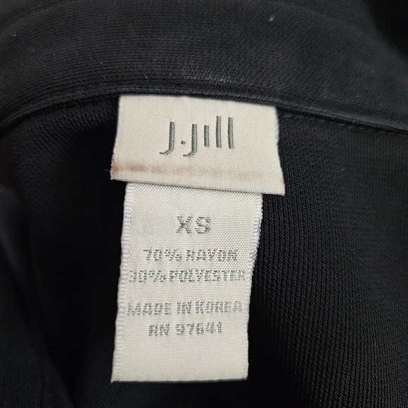 Vintage 1990s Blouse Shirt Top Stretchy 90s Y2K Basic Neutral XS Goth Grunge - Picture 7 of 7